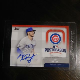 Kris Bryant 2017 Postseason 18/25 Auto.  From Pack To Top - Loader.  Only 1 On Ebay