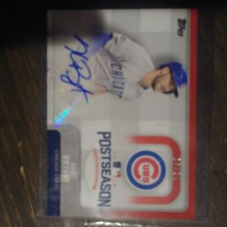 Kris Bryant 2017 Postseason 18/25 AUTO.  From pack to top - loader.  Only 1 on EBAY 3