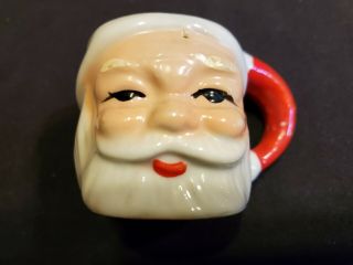 Vintage 1950s Santa Claus Head Mug Cup Ceramics Japan