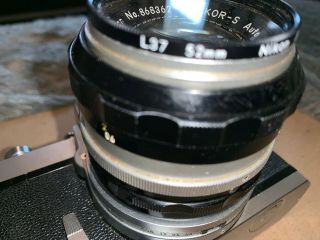 Vintage NIKOMAT NIKON FT 3860159 35mm Film SLR Camera & NIKKOR - S Lens f=50mm 3