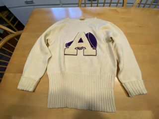 1955 Amherst College Cheerleader Wool Sweater