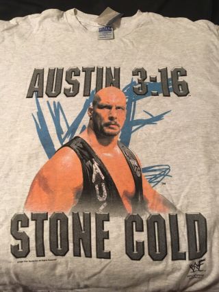 Vintage Men’s Stone Cold Steve Austin Wwf Austin 3:16 Shirt Xl With Tags