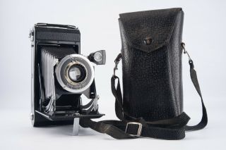 Kodak Dakar No 1 Folding 616 Film Camera With 128mm Lens & Case Near V11