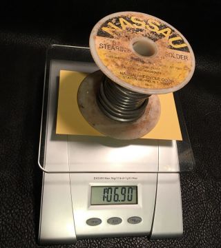 Western Electric Nassau Solder 5 Stearine Core (1 Lb.  6 Oz Ounces, )