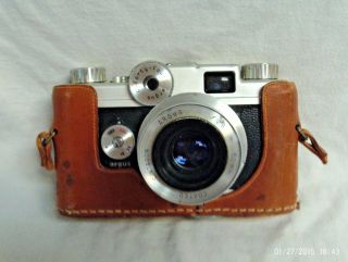 Vintage 1950s Argus C Forty - Four Camera In Half Case