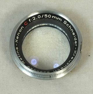 Schneider - Kreuznach Kodak Retina - Xenon Iiic 50mm F/2.  0 Lens Element