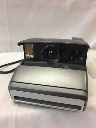 Polaroid One 600 Instant Film Camera (silver) With Wrist Strap - C5