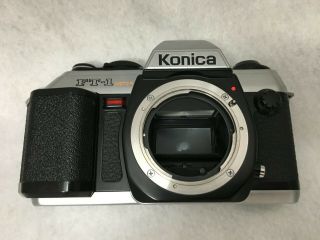 Konica Ft - 1 Motor 35mm Camera Body And Motor Chrome/black Slr / Repair