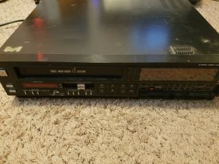 Quasar Vh5846xe Vcr Video Cassette Recorder Vhs Player.  No Remote.  Not