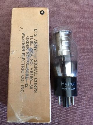 Us Army Signal Corps Tube - Order No 55 - Scrl - 42 Vr150 - 30 Western Electric Corp.