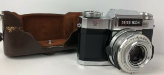 Zeiss Ikon Contaflex Film Camera With Case In