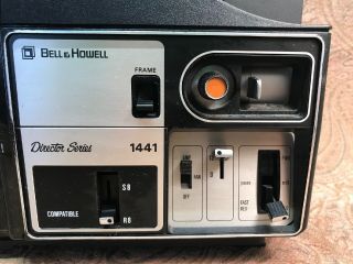 Vintage 1970’s Bell & Howell Directors Series 1441/8mm Film Projector/Works 2