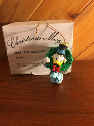 Vintage Disney’s Donald Duck Scrooge Christmas Tree Ornament