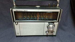 Classic Realistic 6 Band Portable Radio Patrolman Radio Shack Wor Both Ac / Dc