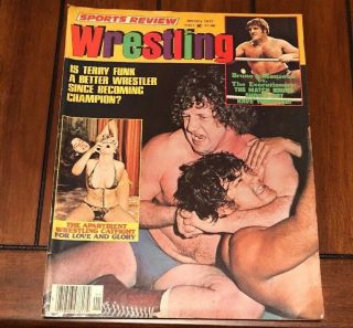 1977 Sports Review Wrestling Bruno Sammartino Andre The Giant Dusty Rhodes