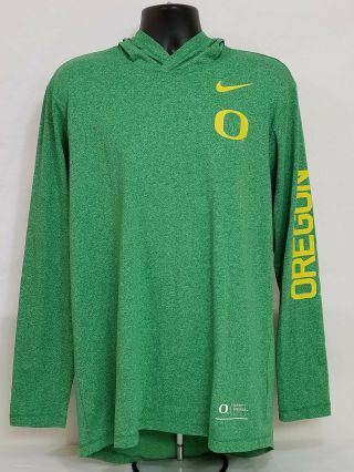 Oregon Ducks Football Team Issued Nike Lightweight Hoodie Jacket Coat Men 