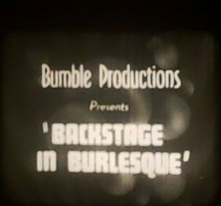 Vintage 8mm B&w Burlesque Dancer 1940 