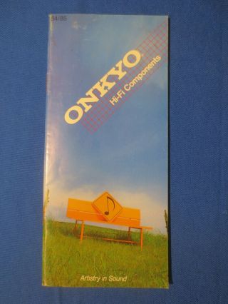 Onkyo M - 5090 M - 5060r M - 5030 Tx - 85 A - 8019 T - 9090 Ta - 2090 Cp - 1055fii Brochure
