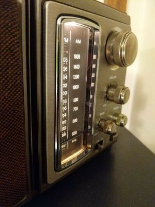 SONY ICF - 9580W AM FM 2 - BAND VINTAGE Radio Bass Reflex System Japan 3