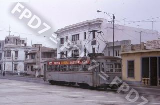 Trolley Slide Lima Peru Cnt 204 Scene;callao;march 1963