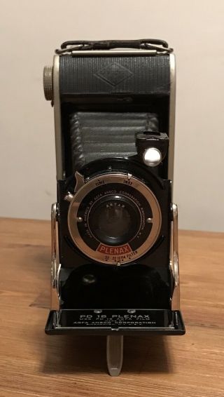 Vintage Art Deco Agfa Ansco Pd 16 Plenax Folding Camera - Work
