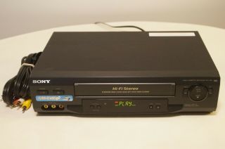 Sony Slv - N51 Hi - Fi Stereo Video Cassette Recorder Vhs Vcr