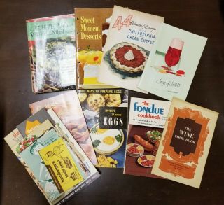 Vintage Advertising Cookbooks,  Pamphlets,  Kraft,  Jell - O,  Wine,  Canada/us