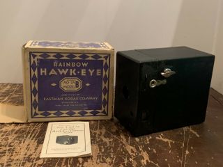 Vintage Kodak Rainbow Hawkeye No 2a Model B Box Camera