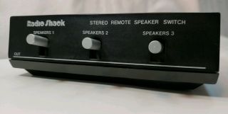 Vintage Radio Shack Realistic Stereo Remote Speaker Switch 40 - 125 Black
