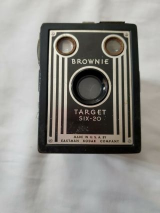 Vintage Brownie Target Six - 20 Box Camera Made In Usa By Eastman Kodak Company