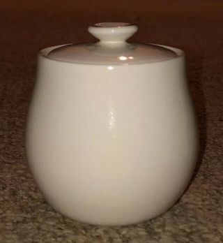 Vintage Corning Centura Corelle Winter Frost White Sugar Bowl And Lid