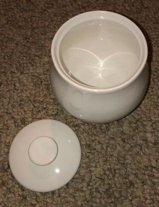 Vintage Corning Centura Corelle Winter Frost White Sugar Bowl and Lid 3