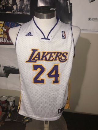 Kobe Bryant Los Angeles Lakers 24 Nba Adidas Authentic Jersey Youth Large