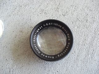 Vintage Camera Lens Mono Werk Magdeburg Kosmos Doppel An 1:5.  4 F=135mm