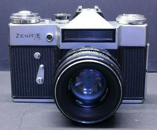 Zenit - E Camera With Helios 44 - 2 58mm Lens