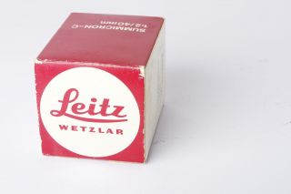Leica Leitz 11542 Summicron - C 40mm 1:2 vintage box only 3