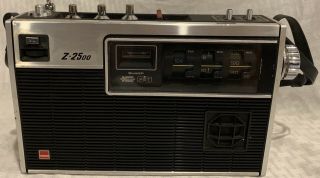Rare Vintage Sharp Fm/sw/am Portable Radio Z - 2500 Model Fy - 72u -