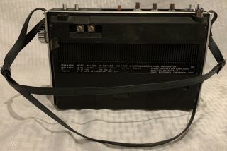 Rare Vintage Sharp FM/SW/AM Portable Radio Z - 2500 Model FY - 72U - 3