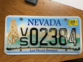 Las Vegas Springs Nevada License Plate