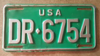 Military Usa License Plate 1966 - 1973 Armed Forces Germany