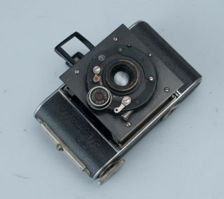 Antique Korelle 127 Film German Strut - Folding Camera 5cm 50mm 4.  5 Vidar Lens