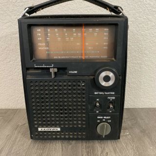 Lloyds Vintage Transistor Radio Am Fm Police Air Weather