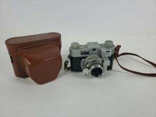 Kodak 35 Camera,  With Anastar F:3.  5 50mm Lens And Case