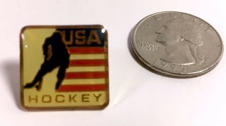 Usa Hockey Olympic Pin - Winter Games - Lake Placid 1980 Pin - Metal / Enammel