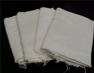 4 Plain Vintage Feedsack Plain Tea Towel Flour Sack For Embroidery Quilting