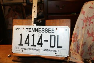 License Plate Tennessee 2011 Manufacturer Transporter 1414 - Dl
