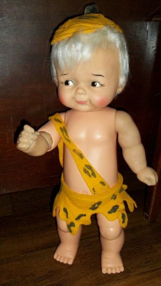 Vintage Bam Bam Rubble Flintstone 16 17 Inch Boy Doll Hanna Barberra Ideal Toy