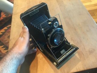 Vintage F Deckel Munchen Camera - Carl Zeiss Lens Tessar 1:4.  5