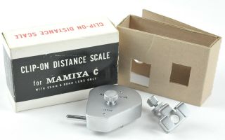 Clip - On Distance Scale For Mamiya C.  Early Mamiyaflex Camera Accessory W/ Box