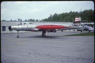 Kodachrome Orig Slide Avro Cf - 100 Mk.  5d 100757 Ex - No.  414sqn Ottawa May 1982 Rcaf